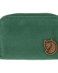 deep patina zip pouch with arctic fox logo
