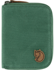 deep patina zip pouch with arctic fox logo