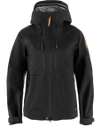 Black jacket with a hood on a white background