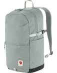 Gray backpack with a visible Fjällräven logo on a white background