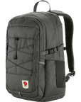 dark grey Fjällräven backpack with logo