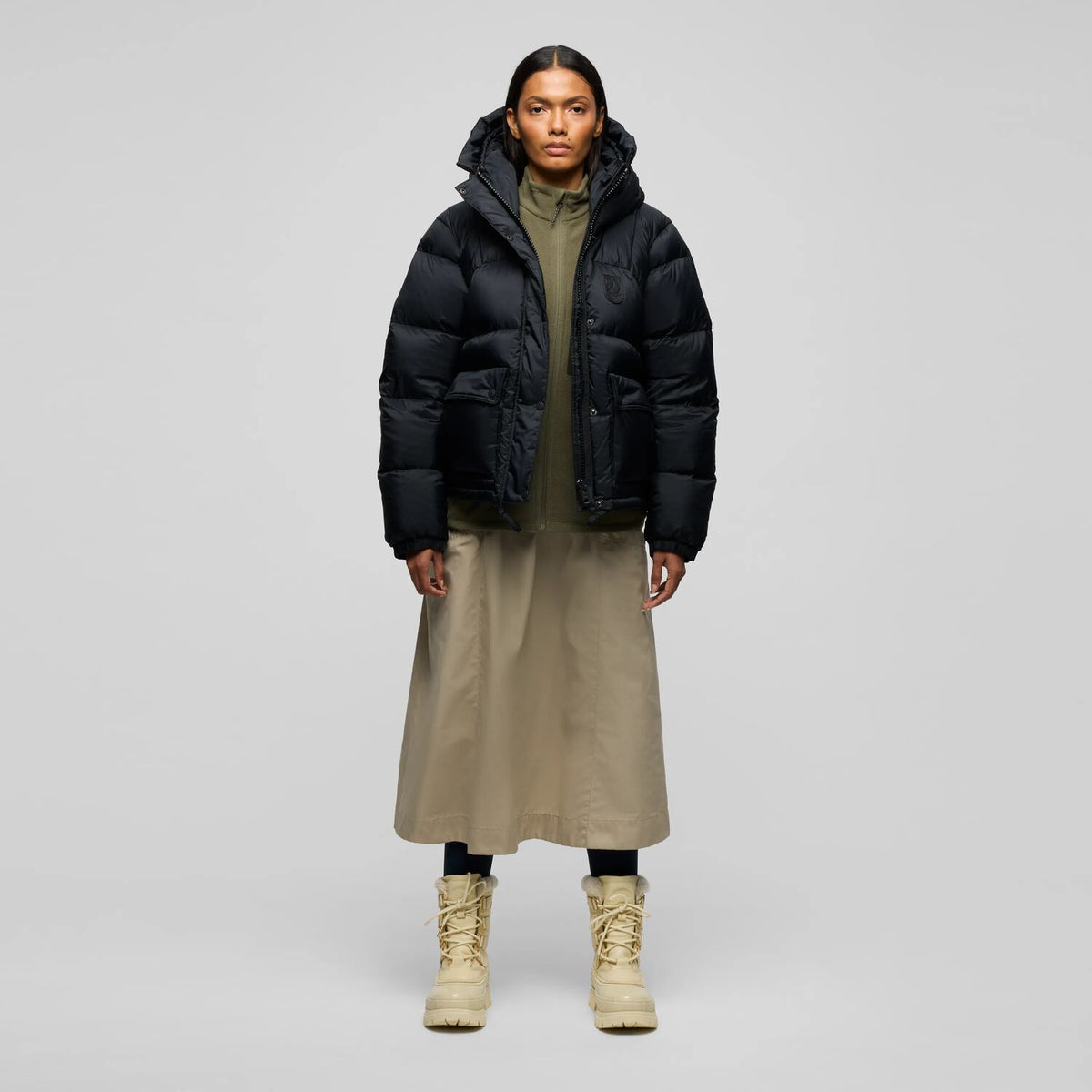Expedition Down Cropped Jacket Black Edition W