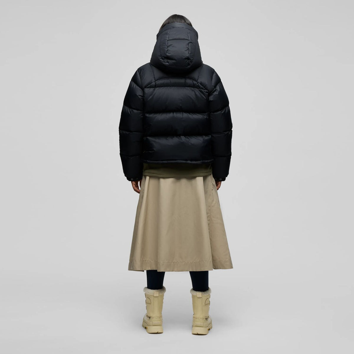 Expedition Down Cropped Jacket Black Edition W