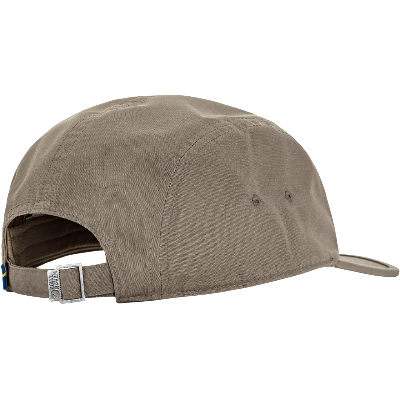 Brown cap with a strap on a white background