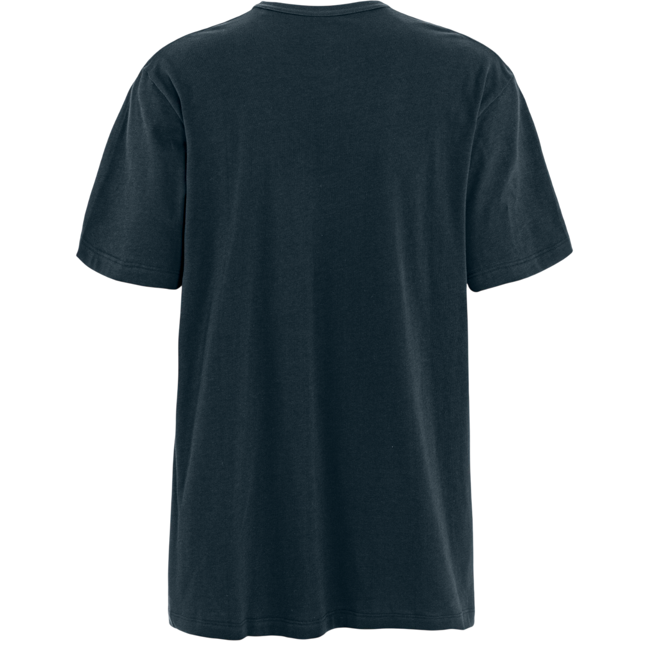 Black t-shirt on a white background