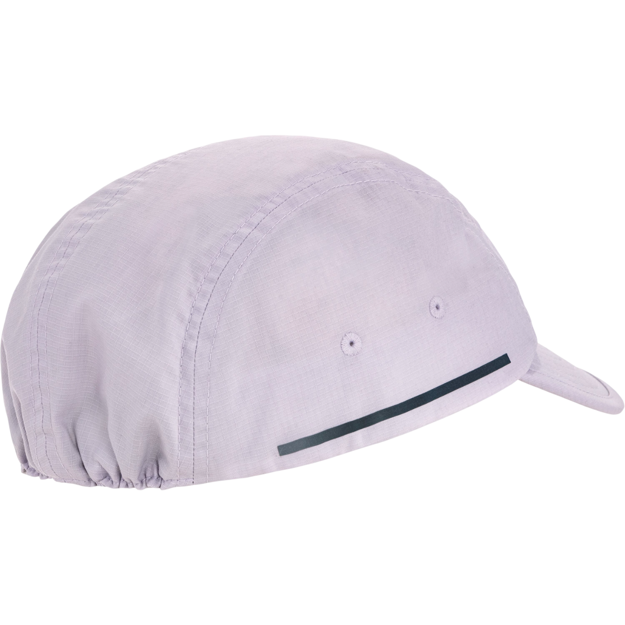 Light purple baseball cap with a thin black stripe on a white background