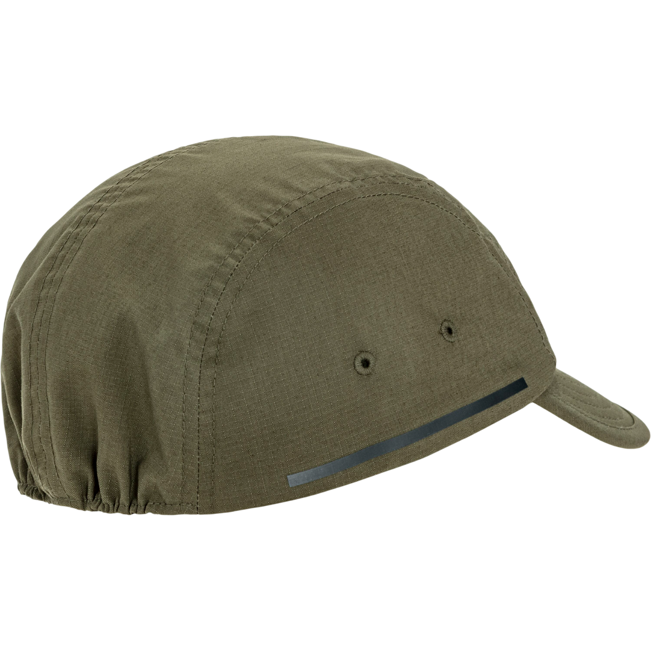 Green cap with a small brim on a white background