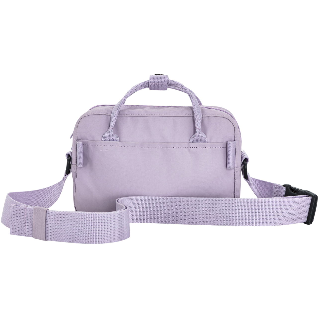 Purple bag with a strap on a white background