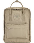 Beige backpack with Fjällräven Kårräven logo on a white background