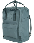 Teal backpack with a Fjällräven logo on a white background