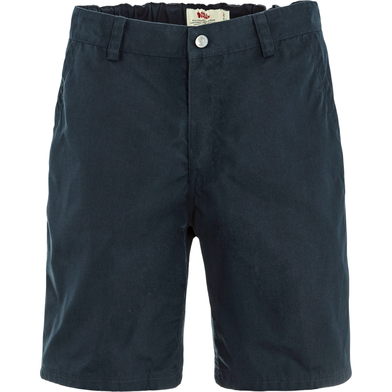 Navy blue shorts on a white background