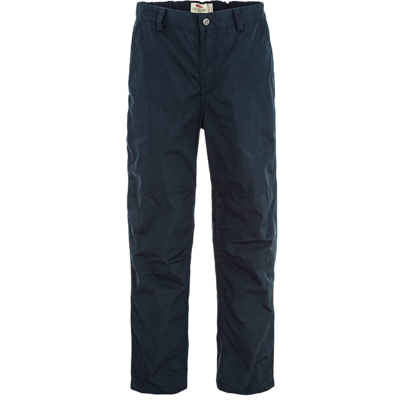 Navy blue pants on a white background