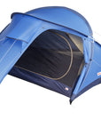 Blue camping tent on a white background