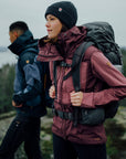 couple trekking on mountains